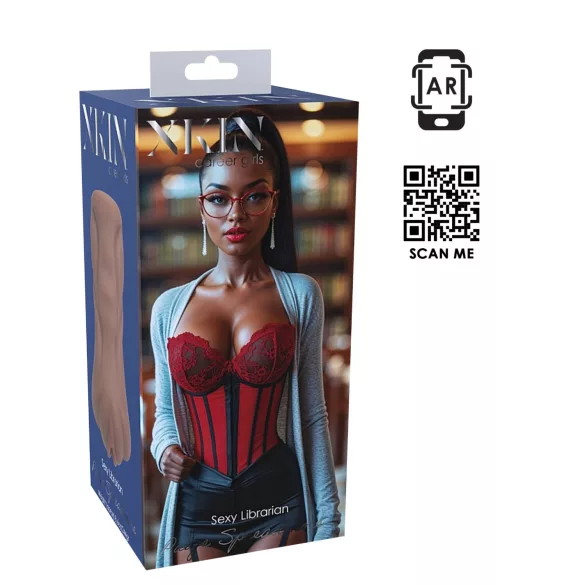 XKIN Librarian Paige - realistična umetna vagina masturbator (naravna)