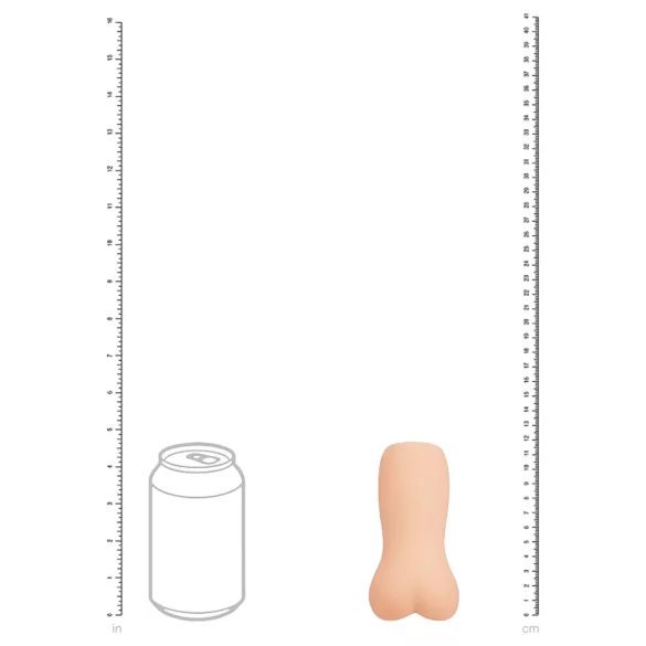 XKIN - realistična umetna zadnjica masturbator - M (naravna barva)