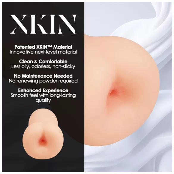 XKIN - realistična umetna zadnjica masturbator - M (naravna barva)