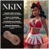 XKIN Cheerleader Cherry - realistična umetna vagina masturbator (temna naravna barva)