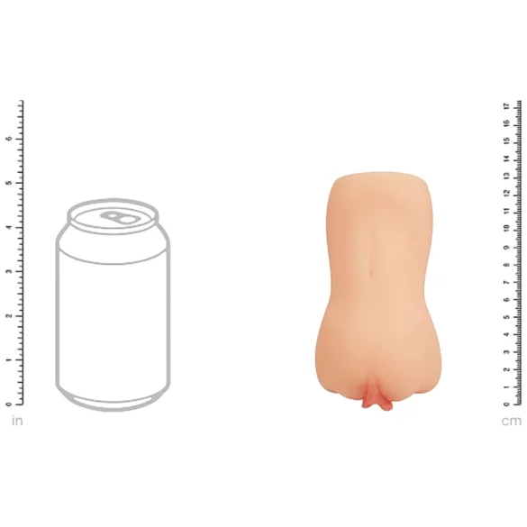 XKIN Amber Blowfiled - realistična umetna vagina masturbator (naravna barva)