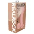 RealRock - dvakrat gosto realističen vibrator (barva kože) - 18 cm