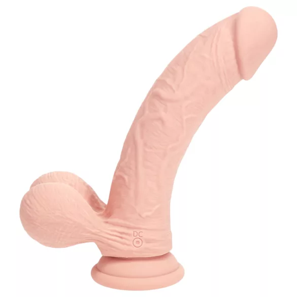 RealRock - realistični vibrator z dvojno gostoto (barva kože) - 20 cm