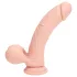 RealRock - realistični vibrator z dvojno gostoto (barva kože) - 20 cm