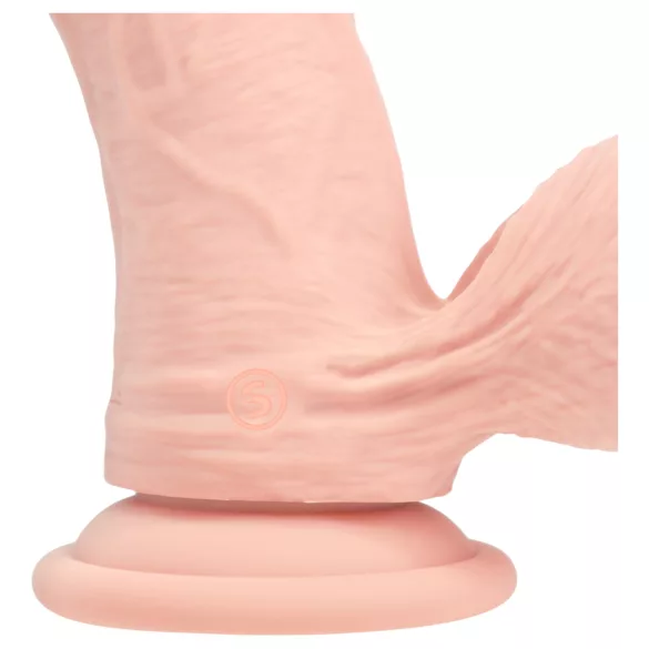 RealRock - realistični vibrator z dvojno gostoto (barva kože) - 20 cm