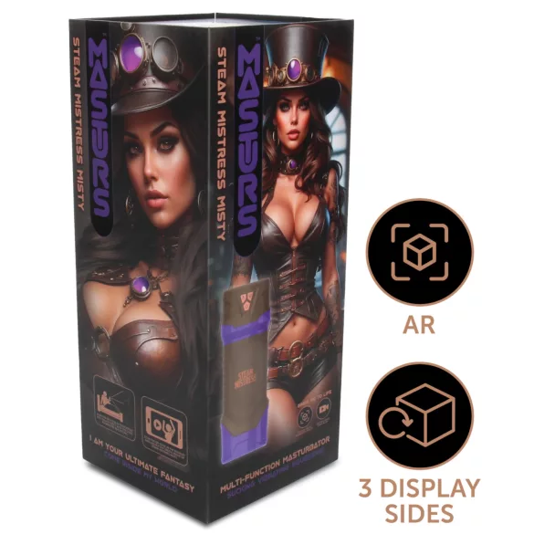 Masturs Misty - moški masturbator s sesanjem in vibracijami - vijoličen