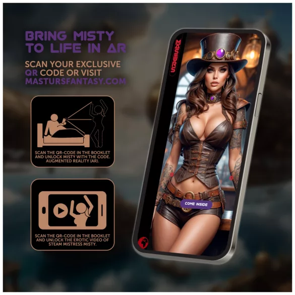 Masturs Misty - moški masturbator s sesanjem in vibracijami - vijoličen