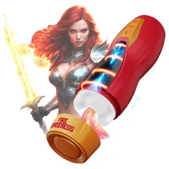   Masturs Solara - moški masturbator - segrevanje, premik gor-dol - rdeč