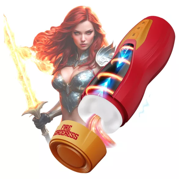 Masturs Solara - moški masturbator - segrevanje, premik gor-dol - rdeč