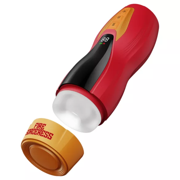 Masturs Solara - moški masturbator - segrevanje, premik gor-dol - rdeč