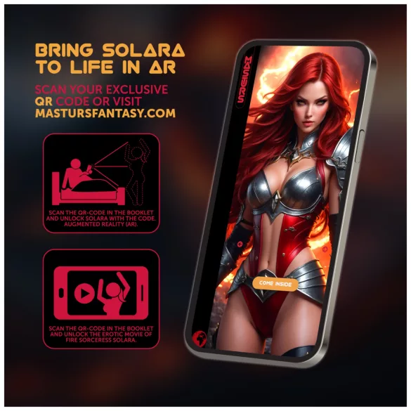 Masturs Solara - moški masturbator - segrevanje, premik gor-dol - rdeč