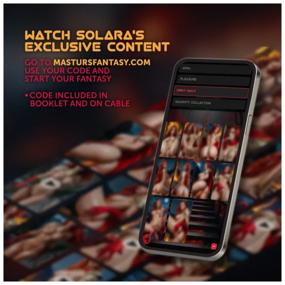 Masturs Solara - moški masturbator - segrevanje, premik gor-dol - rdeč