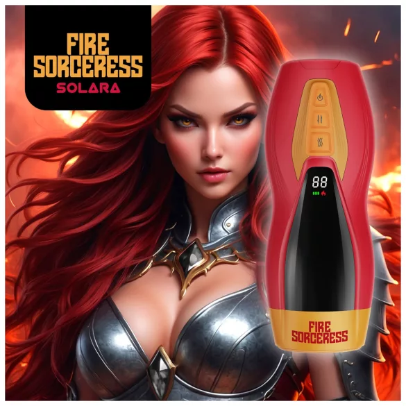 Masturs Solara - moški masturbator - segrevanje, premik gor-dol - rdeč