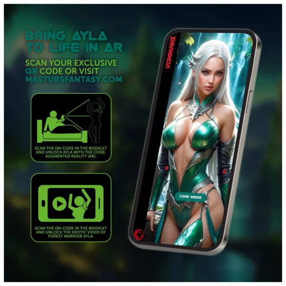 Masturs Ayla - masturbator s sesanjem in vibracijo - glasovna funkcija - zelen