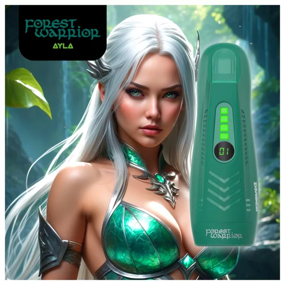 Masturs Ayla - masturbator s sesanjem in vibracijo - glasovna funkcija - zelen