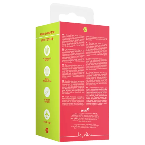 Loveline - vibracijski stimulator za prst - rdeč