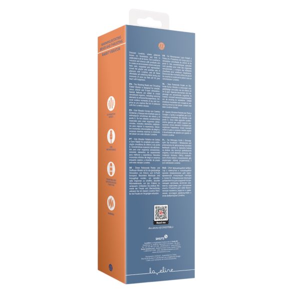 Loveline - vibratorski stimulator s segrevanjem - modra