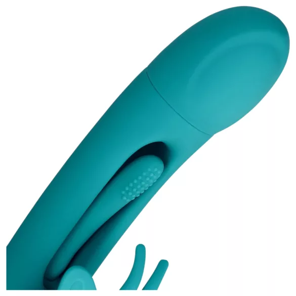 Loveline - vibrator za klitoris metuljček z jezičkom - turkizna