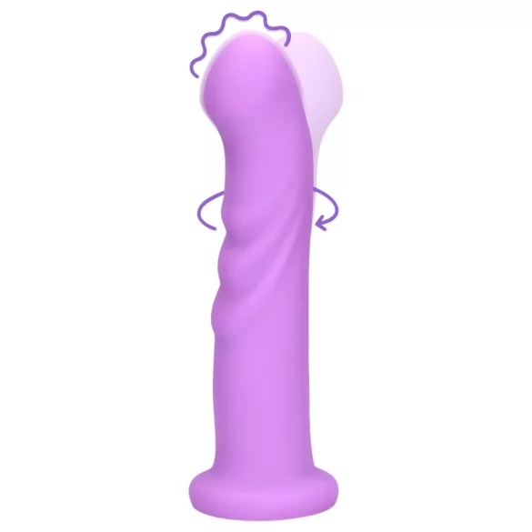 Loveline - vibrator z vrtenjem - polnilni - roza