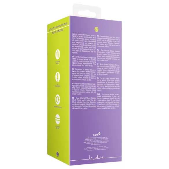 Loveline - vibrator z vrtenjem - polnilni - roza
