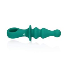 Loveline - Analni vibrator z biseri za polnjenje (zelen)