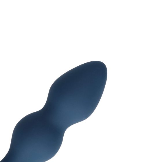 Loveline - analni dildo z obročem za oprijem - srednji (modri)