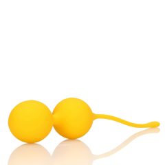   Loveline - komplet silikonskih žogic za gejšo - 2 kosa (rumena)