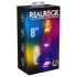 REALROCK - testis, svetleči vibrator - 20cm