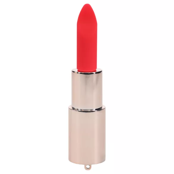 Loveline Angel - vibrator v obliki šminke s 4 nastavki (rožnate barve)