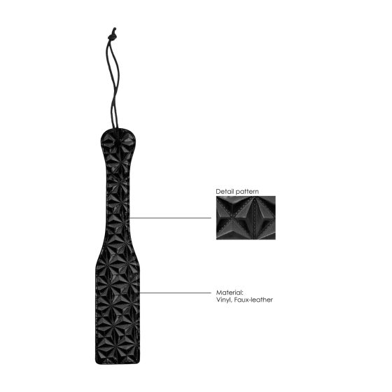 Ouch - razkošni pljuvalnik z rombastim vzorcem (črn)