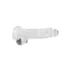RealRock - realistični dildo - prozoren - 19 cm