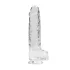 RealRock - prozoren realistični dildo - 22 cm
