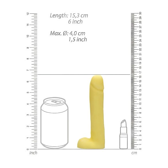 Dicky - mila v obliki penisa z modi - vanilija - 210g