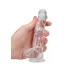 RealRock - prozoren realistični dildo - 15 cm