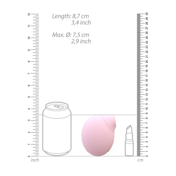Irresistible Seductive - vodoodporen stimulator klitorisa za polnjenje (roza)