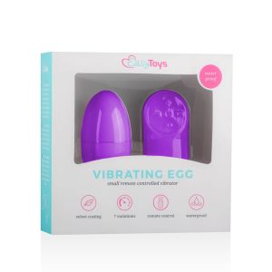 Easytoys - 7 ritmov radio vibrirajoče jajce (vijolična)