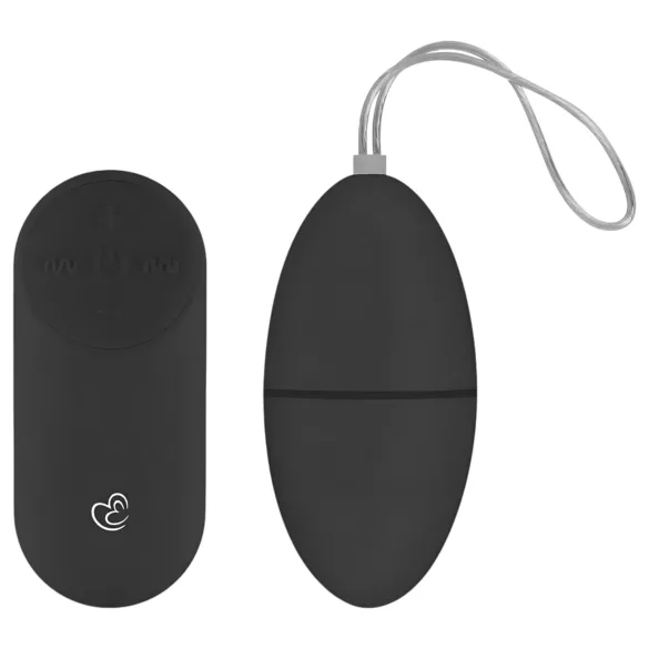 Easytoys - vibracijsko jajce z daljinskim upravljalnikom - 7 načinov - črna
