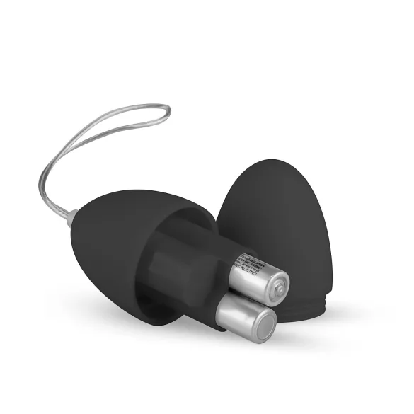 Easytoys - vibracijsko jajce z daljinskim upravljalnikom - 7 načinov - črna