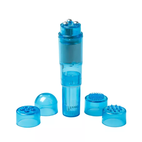 Easytoys - mini vibrator set za stimulacijo - 5-delni - modra