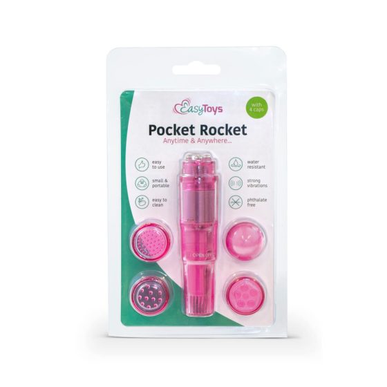 Easytoys Pocket Rocket - komplet vibratorjev - roza (5 kosov)