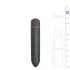 Easytoys - mini vibrator - vodoodporen - črna