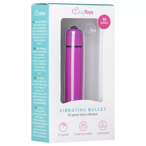 Easytoys - mini vibrator - vodoodporen - vijoličen