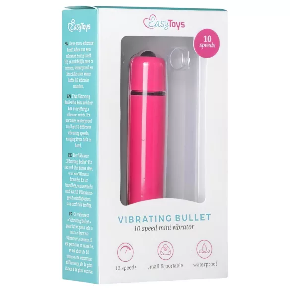 Easytoys - mini vibrator - vodoodporen - roza
