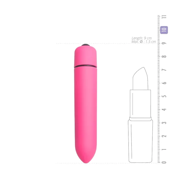 Easytoys - mini vibrator - vodoodporen - roza