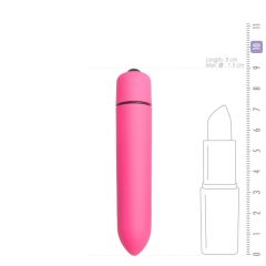 Easytoys Bullet - vodoodporen vibrator s palico (roza)