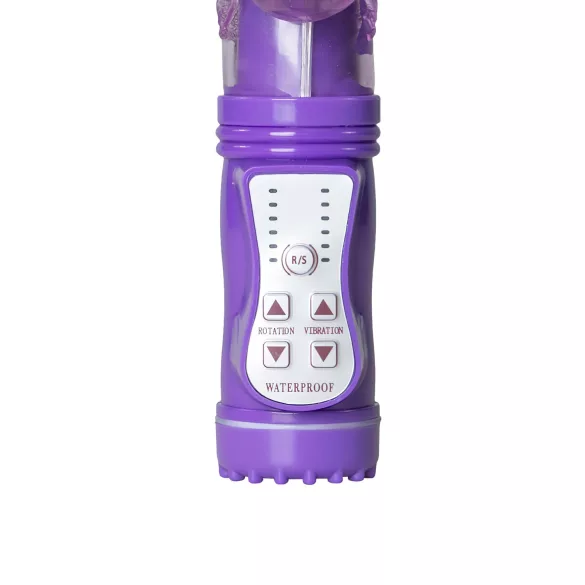 Easytoys Butterfly - vibrator z rotacijo in potiskanjem - vijoličen
