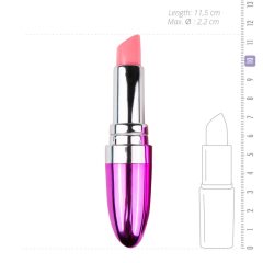 Easytoys Lipstick - vodoodporni vibrator za šminko (roza)