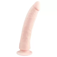   Easytoys - dildo s priseskom - silikon - 21 cm - naravna barva
