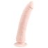 Easytoys - dildo s priseskom - silikon - 21 cm - naravna barva