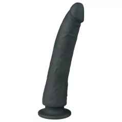 Easytoys - dildo s priseskom - 100% silikon - 21 cm - črna